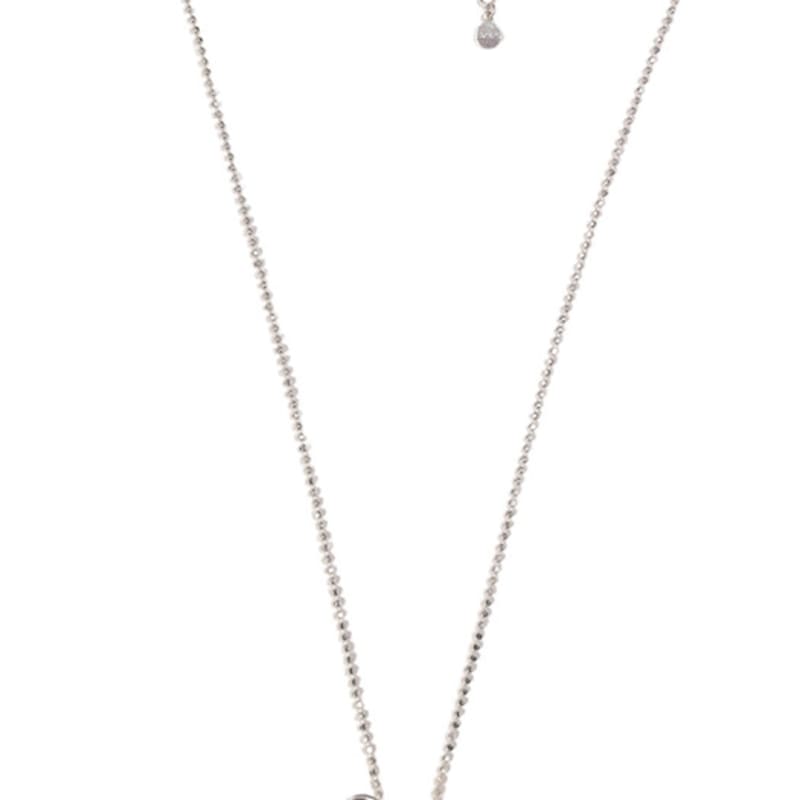 LAYERMOOD 24 Ball ribbon Necklace-silver925