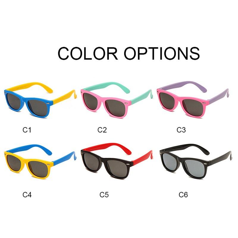 Silicone Gel Frame Classical Children Sunglasses Girls Boys Multi Color Kids Sunglasses