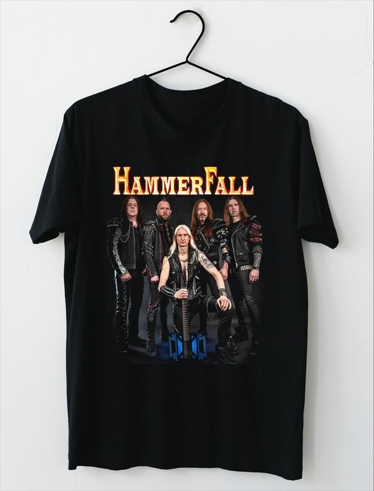 NEW Hammerfall Band Logo Short Sleeve Black Full Size Shirt AM505 Unisex T-Shirt L