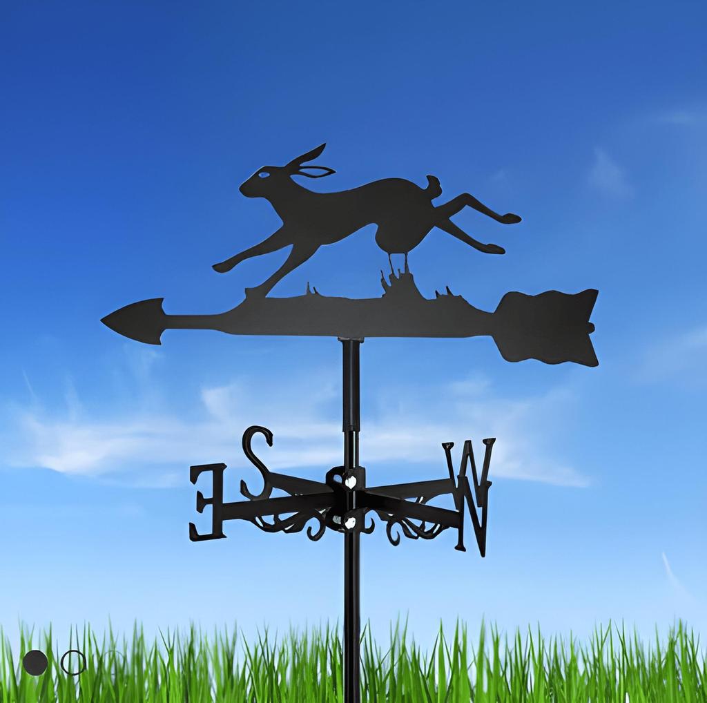 Decorative Iron Weather Vane - Outdoor Metal Roof Ornament