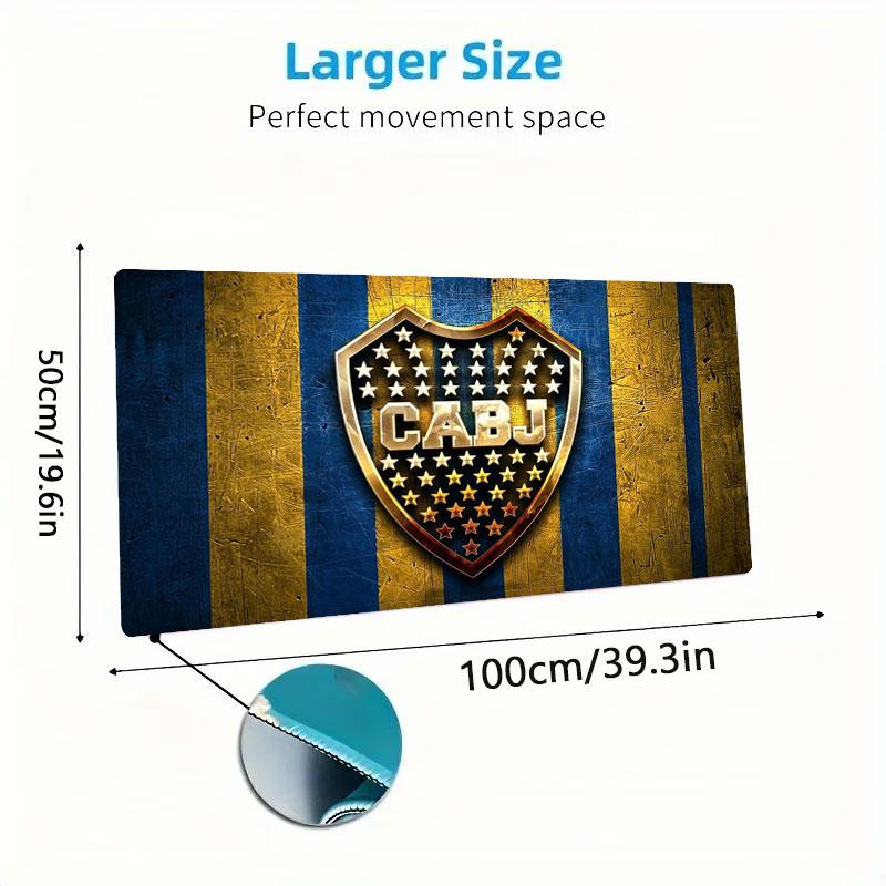 Boca Juniors Large Size Mouse Pad Large Gaming Table Cushion Non-slip Laptop Tablet Big Mousepad XXL Mat Mini PC Playmat With Lock edge