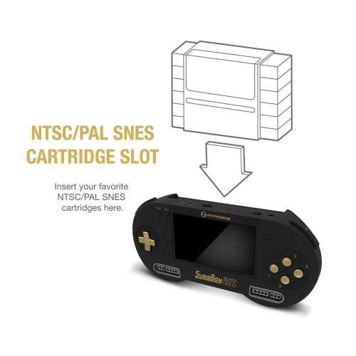 HYPERKIN SUPABOY Black Gold [USB type-C edition] / Super Boy Black Gold Super Famicom SFC/SNES (NTSC/PAL) cartridge compatible portable compatible mac