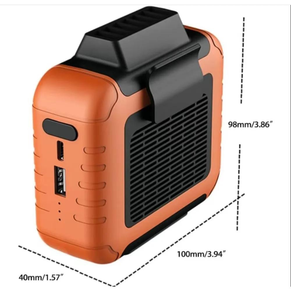 Persönlicher Hüftventilator zum Aufhängen, Super-persönlicher Ventilator, tragbarer Hüftventilator für die Arbeit im Freien, Reisen, Innen- und Bürobereich