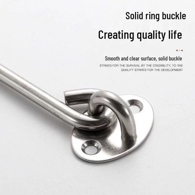 Black Stainless Steel Wind Stay Hook for Windows and Doors