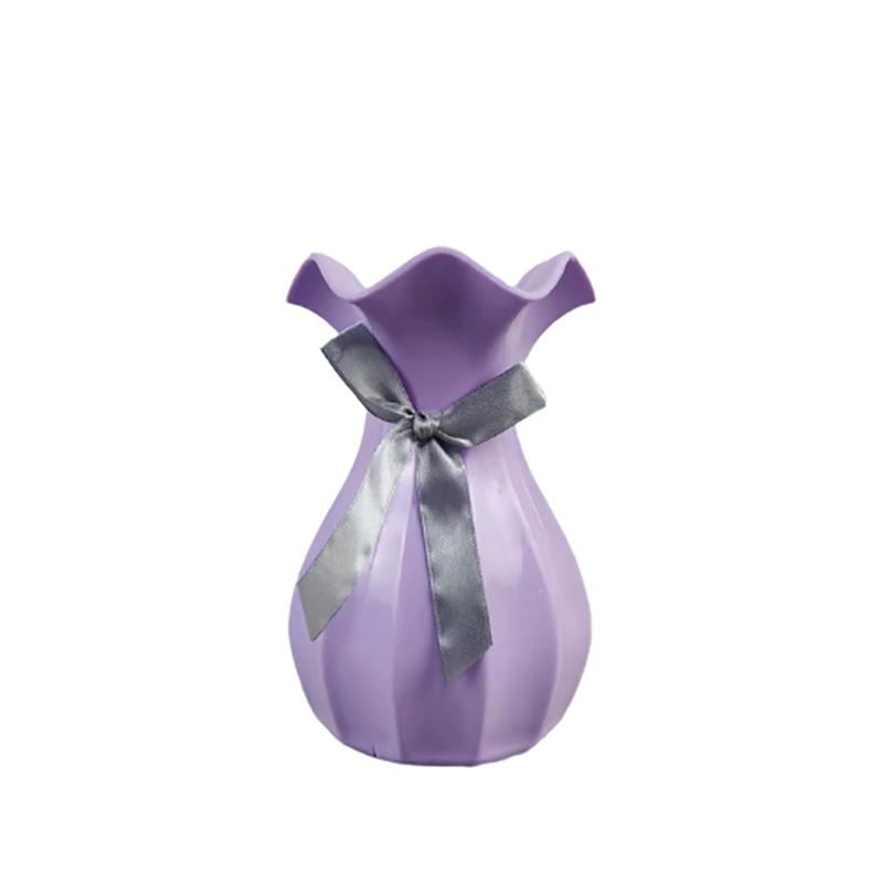 Nordic Flower Vase Home Decorations Modern Small White Dried Flowers Vases For Interior Mini Plastic Pot Ornament Room Decor