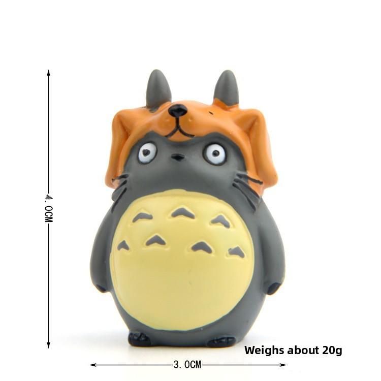 Bag Totoro Lucky Cat Girl New Year Theme Mini Model Ornament For Decoration Prop