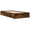 Bed Frame Smoked Oak 80 x 200 cm Engineered Wood