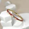 Colorful Vintage Cloisonne Bangle Enamel Women's Hand Bracelet Chinese Flower Bangle  Ladies