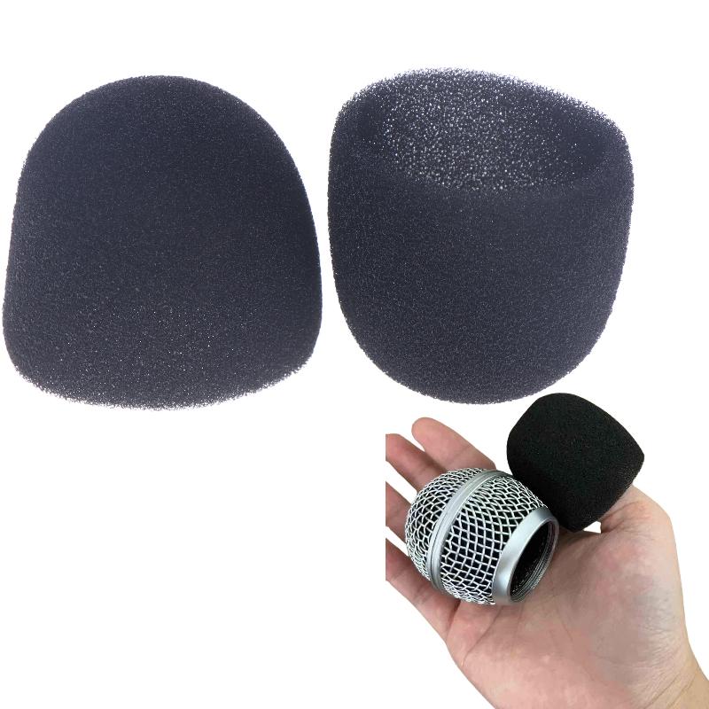 2/10Pcs Studio Windscreen Sponge Microphone Cap Microphone Protective Inner-Foam For   Slx24 Pgx24 Pg58 Beta58A