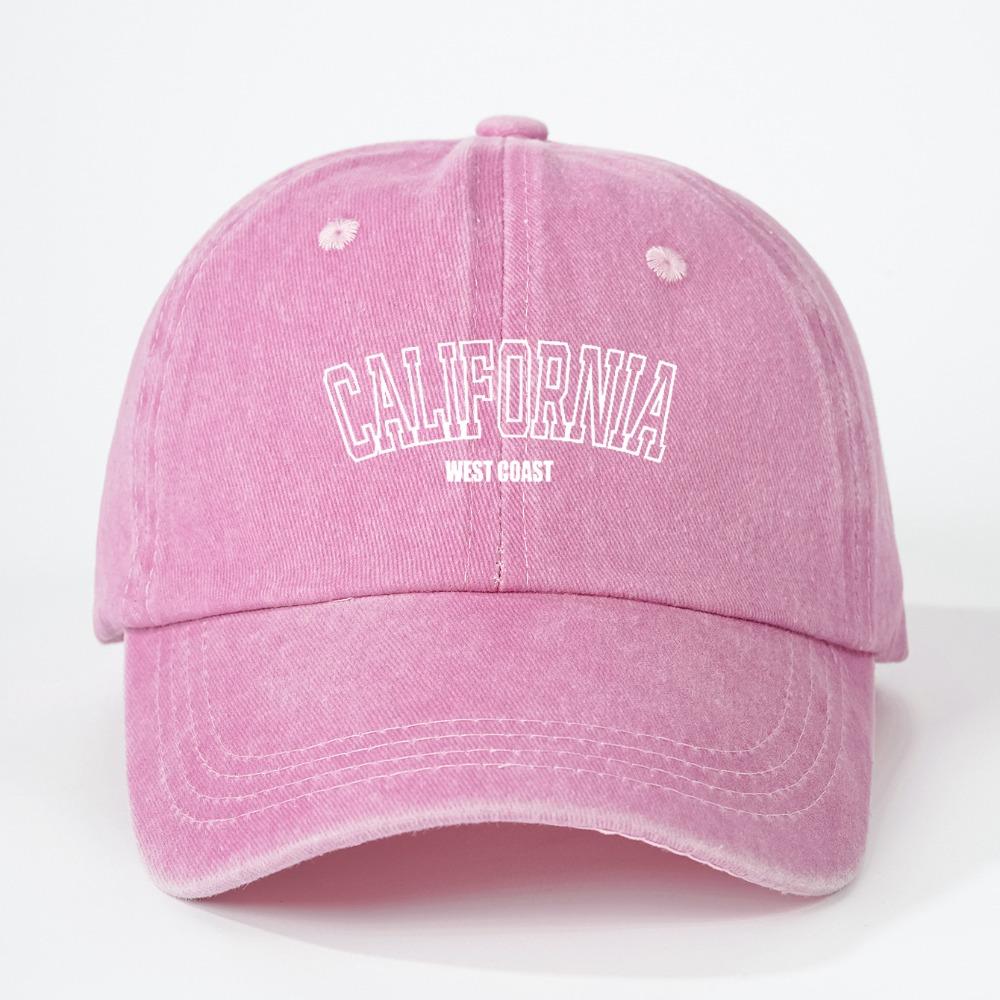 Retro Washed Baseball Cap Men's and Women's Pure Cotton Letter Printed Soft Top Hat Outdoor Casual Sun Protection Baseball Caps