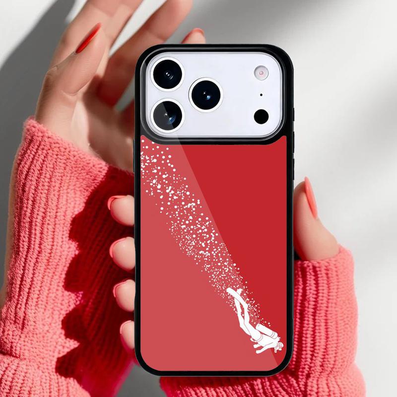 Scuba Diver Diving soft Phone Case for iPhone 17 Air 16e 15 14 13 Pro Max Back Cover for 12 11 Pro Coque