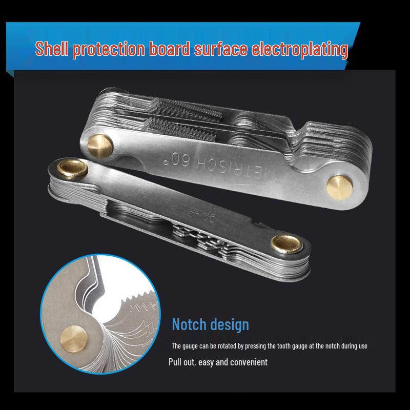 American Standard Metric & Imperial Thread Plug Gauge & Template