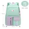 New primary school bag, women's light casual children's backpack, cute lady contrasting color student bag