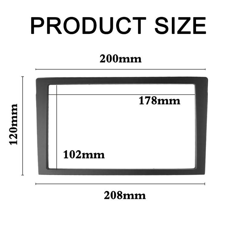 Double Din Fascia for MAZDA MPV Premacy 1999-2005 Stereo Player CD Panel Dash Mounting Installation Trim  Kit Face Frame Bezel
