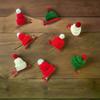 5pcs Headwear Christmas Hat Hairpin Hair Accessories Christmas Decor Knitted Christmas Hat Clip Mini Festival Barrettes