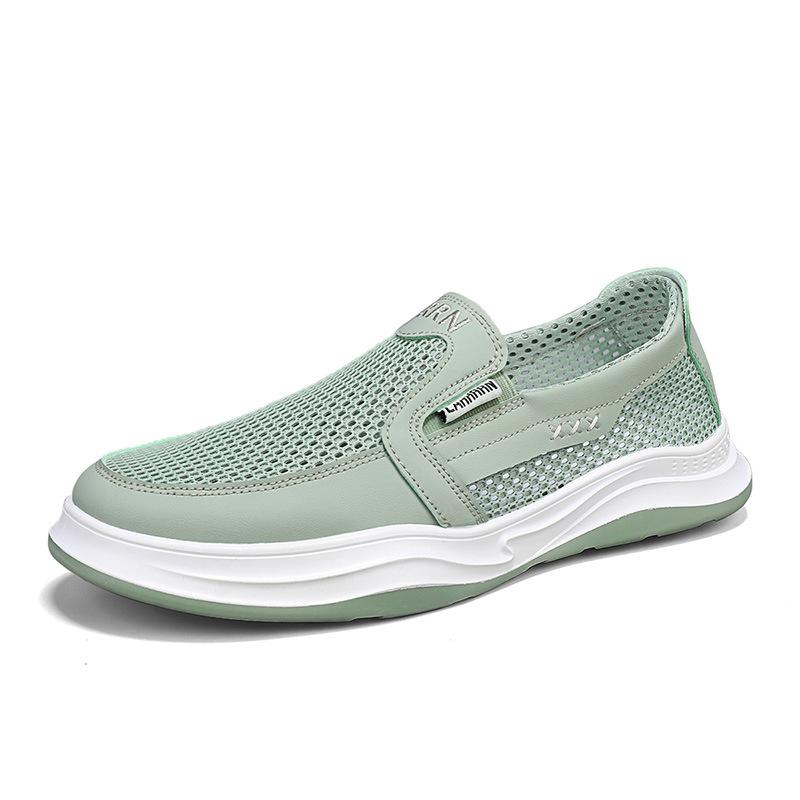 

Hollow mesh board shoes summer breathable casual trend men s shoes deodorant sports shoes one pedal lazy shoes tooling shoes 39