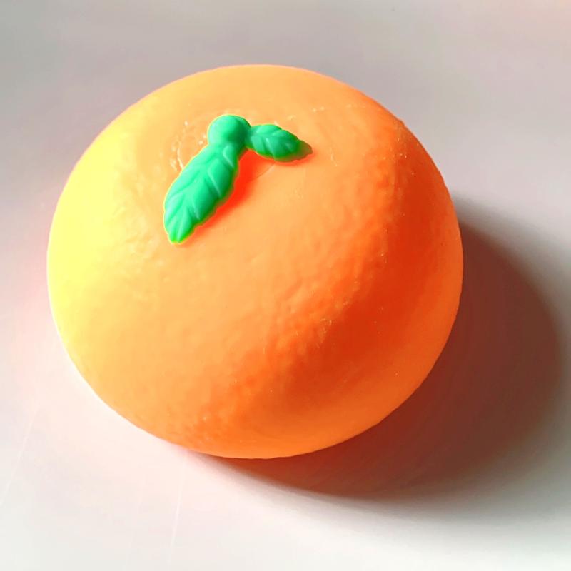 Color-changing Orange Toy Soft Slow Rising Sensory Fidget Toy for Kids Adult Anxiety Stress Relief
