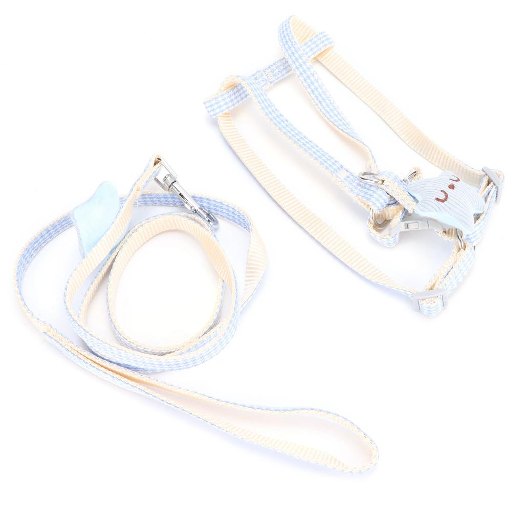 Haustiergeschirr mit Leine Verstellbares Weiches Mesh Atmungsaktives Körpergeschirr Einfache Kontrolle für Kleine Mittelgroße Große Katzen