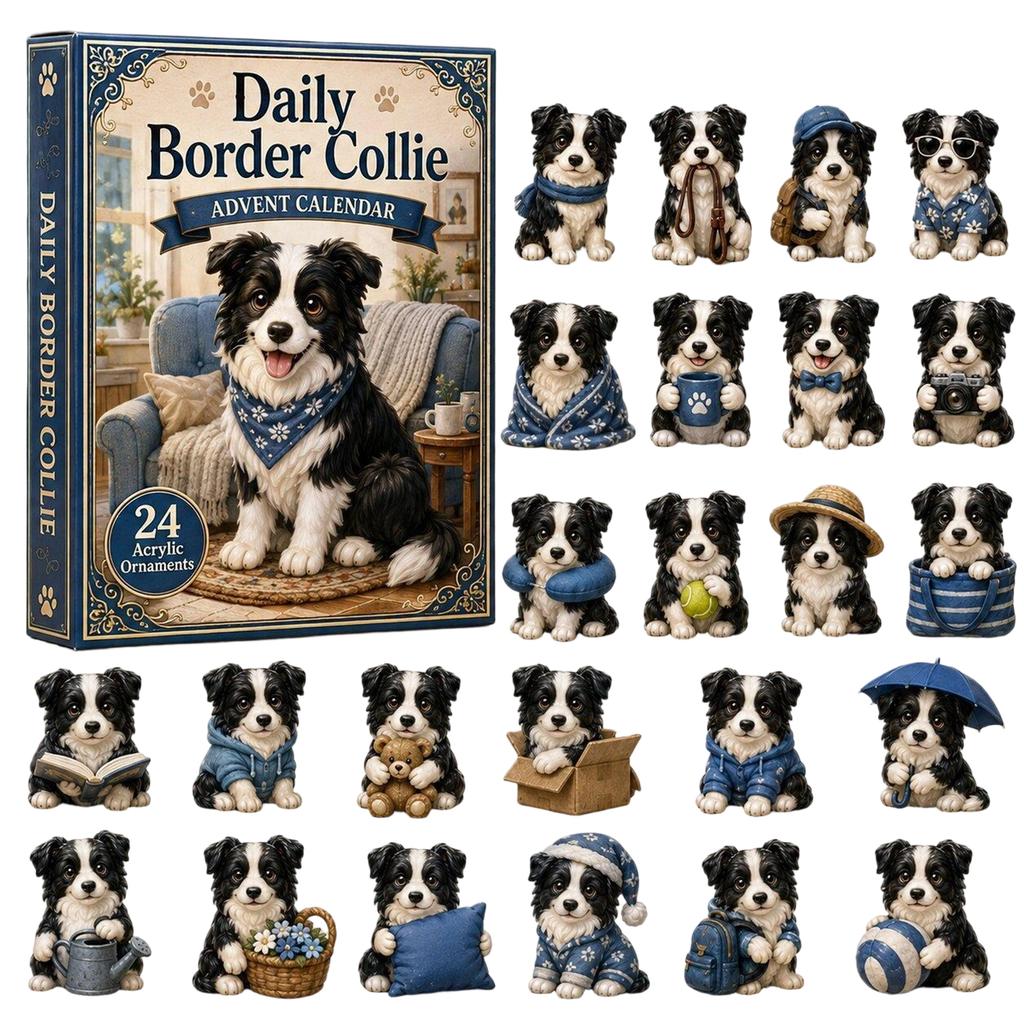 Border Christmas Advent Calendar Holiday Countdown Surprise Gift
