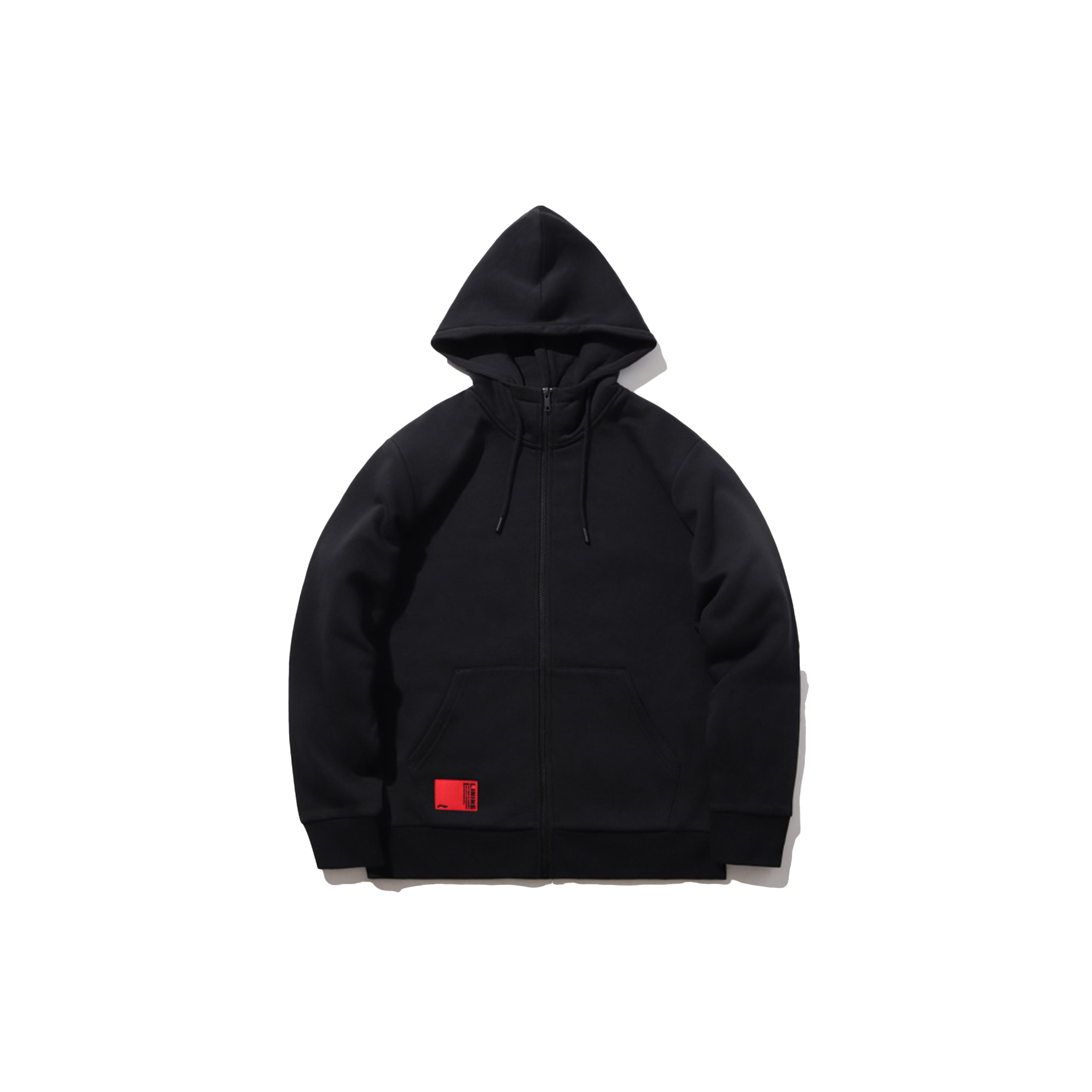 Li Ning Sweatshirts Men s New Standard Black 7 Hooded Moderate Cardigan AWDPD23-7 S