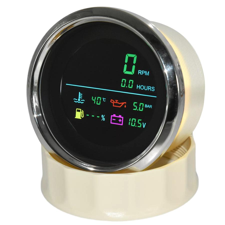 Tachometer, Fuel Level Sensor, Water Temperature Sensor, Oil Pressure Sensor, Voltmeter, Hour Meter 12V / 24V, 85 Mm