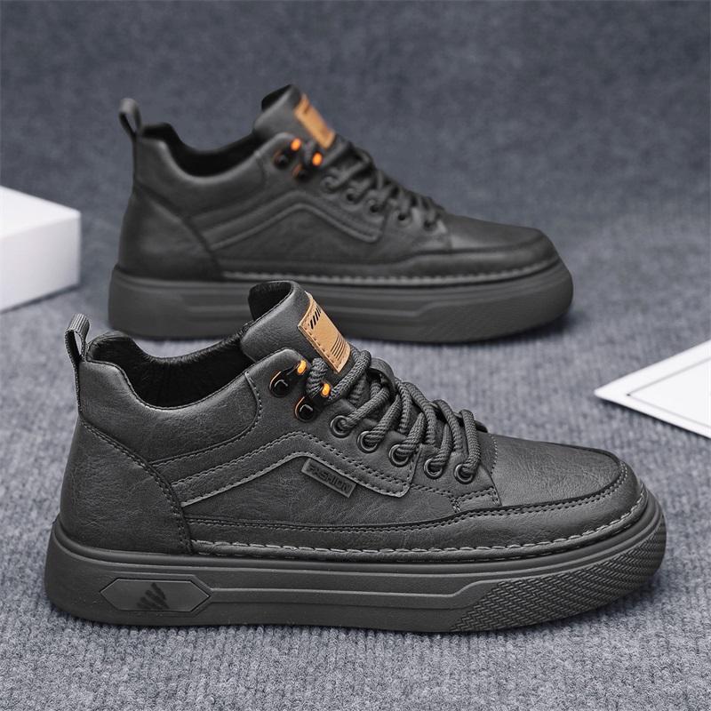 New Fashion Autumn And Winter Men's Low Top Martin Boots Students Male Boys Trending Soft Sole Work Shoes Labor Protection Martin Sneakers