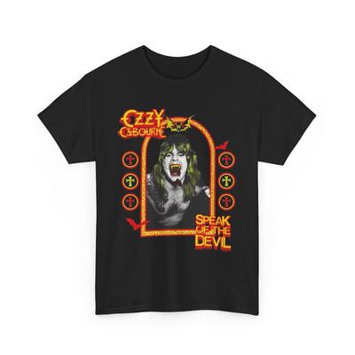 Maglietta Ozzy Osbourne Speak of the Devil, Regalo per Amante della Musica, Band Heavy Metal