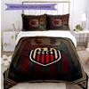OGC Nice FC Printed 3PCS Bedding Set Breathable Duvet Cover with Pillowcases Decorative Bed Linen for Bedroom Home