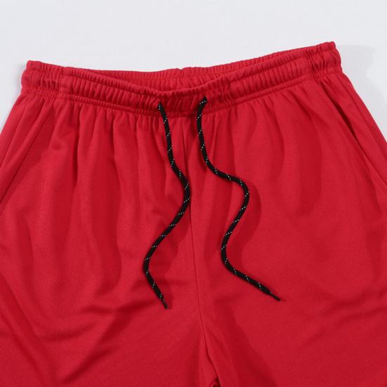 2ks/sada Pánská sportovní sada Tričko s kulatým výstřihem a krátkým rukávem Šortky s elastickým pasem a nastavitelnou stahovací šňůrkou Ležérní outfit