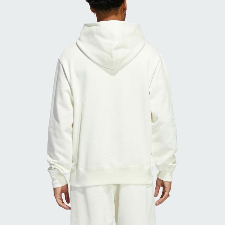 Adidas Originals Trefoil X Pharrell Williams Co-Branded Solid Hoodie Men Hoodie White HF9906