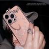 Colorful Diamond Border with Acrylic Material Lens Film Phone Case for iPhone 15 14 Plus 13 12 11 Pro Max XSMax 8 7 Plus Protective Cover