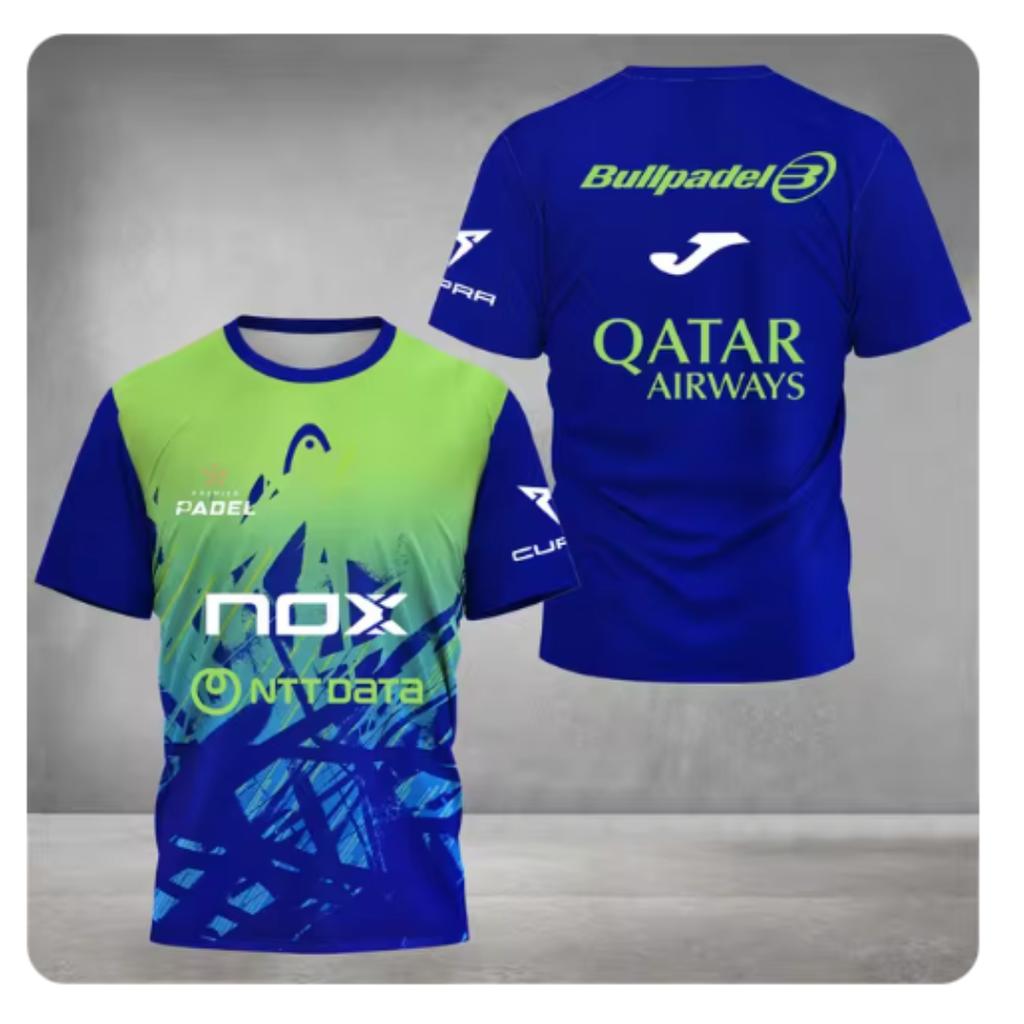 Sommer Unisex Sport Kurzarm T-Shirt Stilvolle Herren Padel Tennis T-Shirts Top Übergröße Locker Schnelltrocknend Rundhals T-Shirt