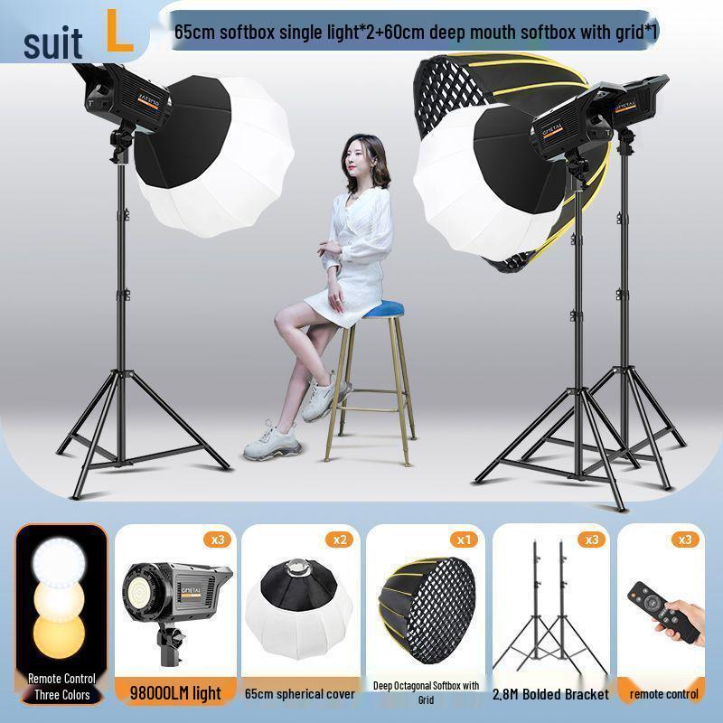 Octagonal Parabolic Softbox Set for Professional Indoor Photography