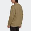 Adidas Originals Trefoil Lock Up Crew Embroidered Logo Sweatshirt Men Tops Olive H41317