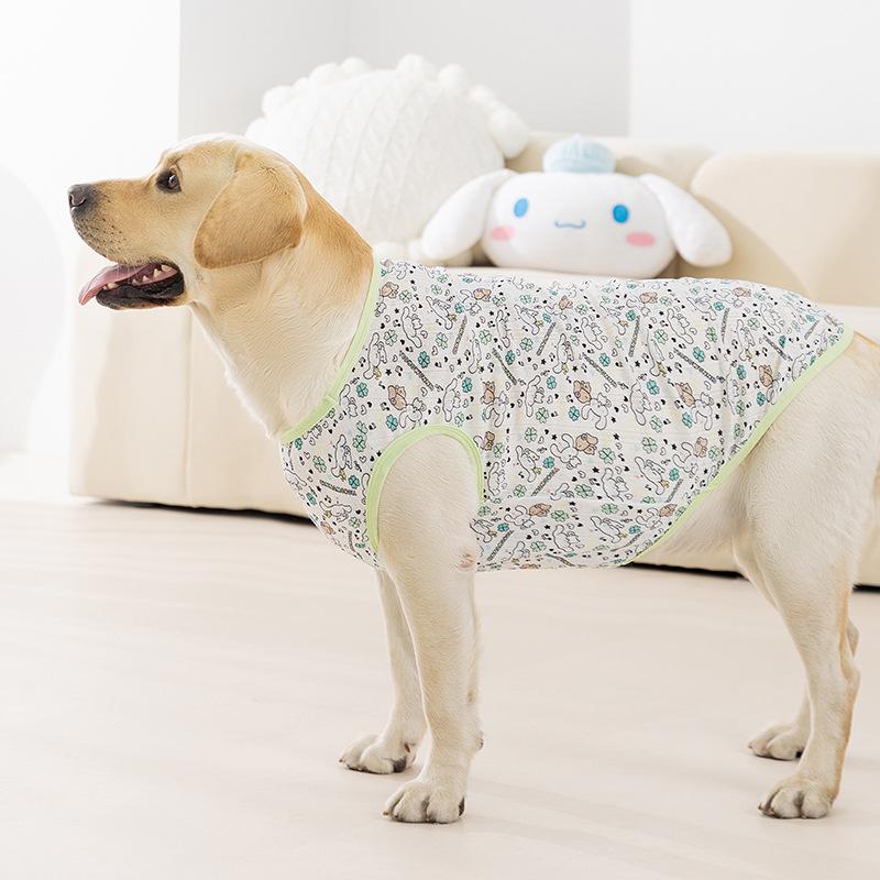Mesh vest full of large dog Labrador golden retriever summer pet dog clothes
