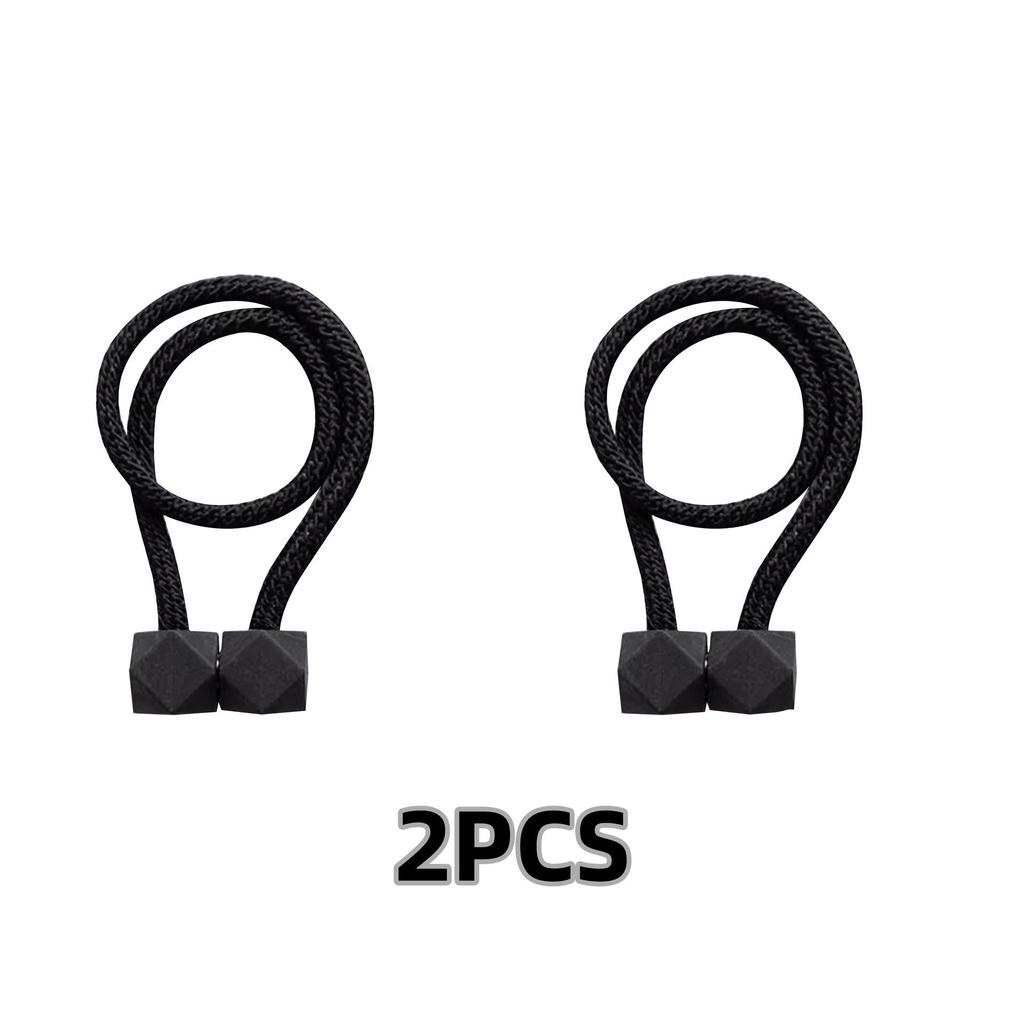 Magnetic Cube Curtain Tiebacks - No-Drill Decorative Ropes