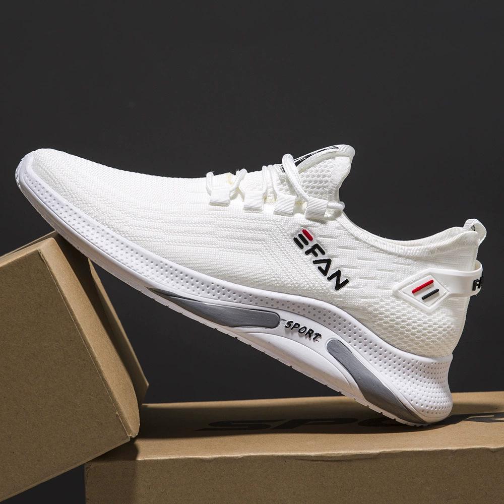 Men's Korean Style Running Shoes with Breathable Mesh for Spring/Summer