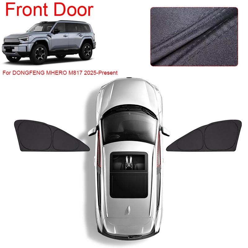 Car Black Window Privacy Sunshade For DONGFENG MEHRO M817 2025-Present Anti-UV Heat Insulation Protect Cover Interior Accessory