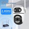 Icsee Waterproof Dome Camera: HD Night Vision, Two-Way Audio, WiFi & Bluetooth Enabled