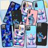 Phone Case for Samsung Galaxy S25 S23 S22 S21 S24 Ultra FE A05 A06 A15 A16 A36 A37 A35 A54 A55 A56 A57 A25 A26 A53 A17 Blue Lilo Stitch Lovely Cover