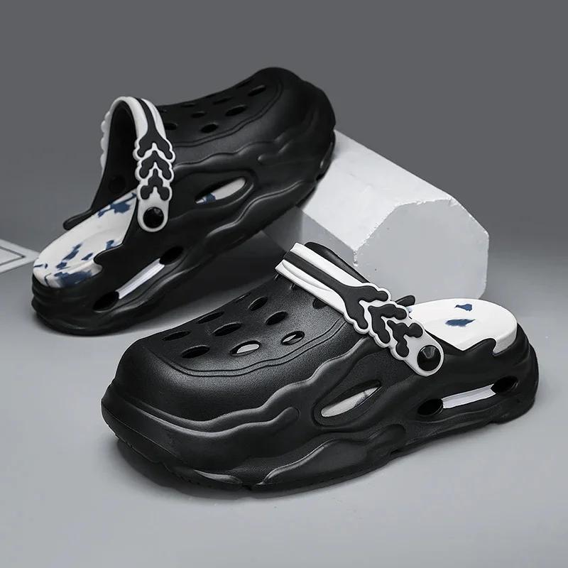 Summer New Men's and Women's Outdoor Slippers for Driving and Outdoor Wear, Dual-purpose Thick Soled Non Slip Women's Sandals