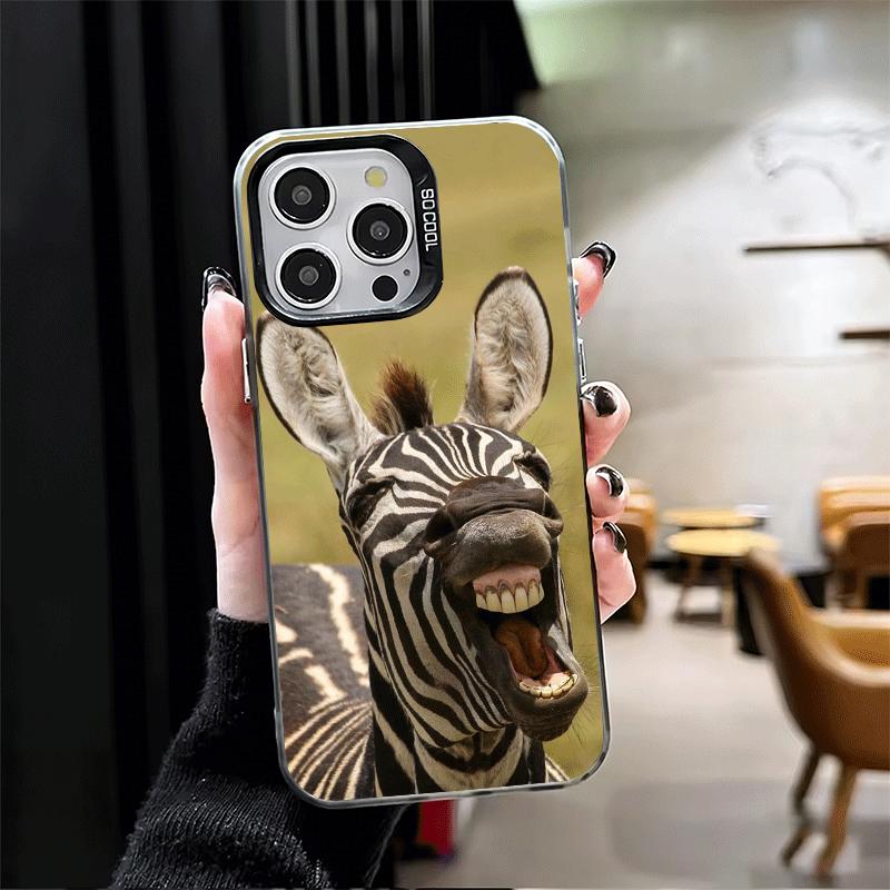 Funny Donkey Animal Shockproof Phone Case for iPhone 17 Air 16 16E 15 Pro Max 14 Plus 13 Mini 12 Back Cover Anti Fall Fundas