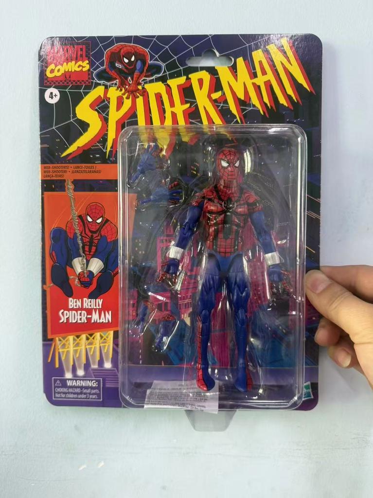 Spider-Man Actiefiguur, Retro Web Slinger Gearticuleerd, Premium Verzamelmodel Beeldje