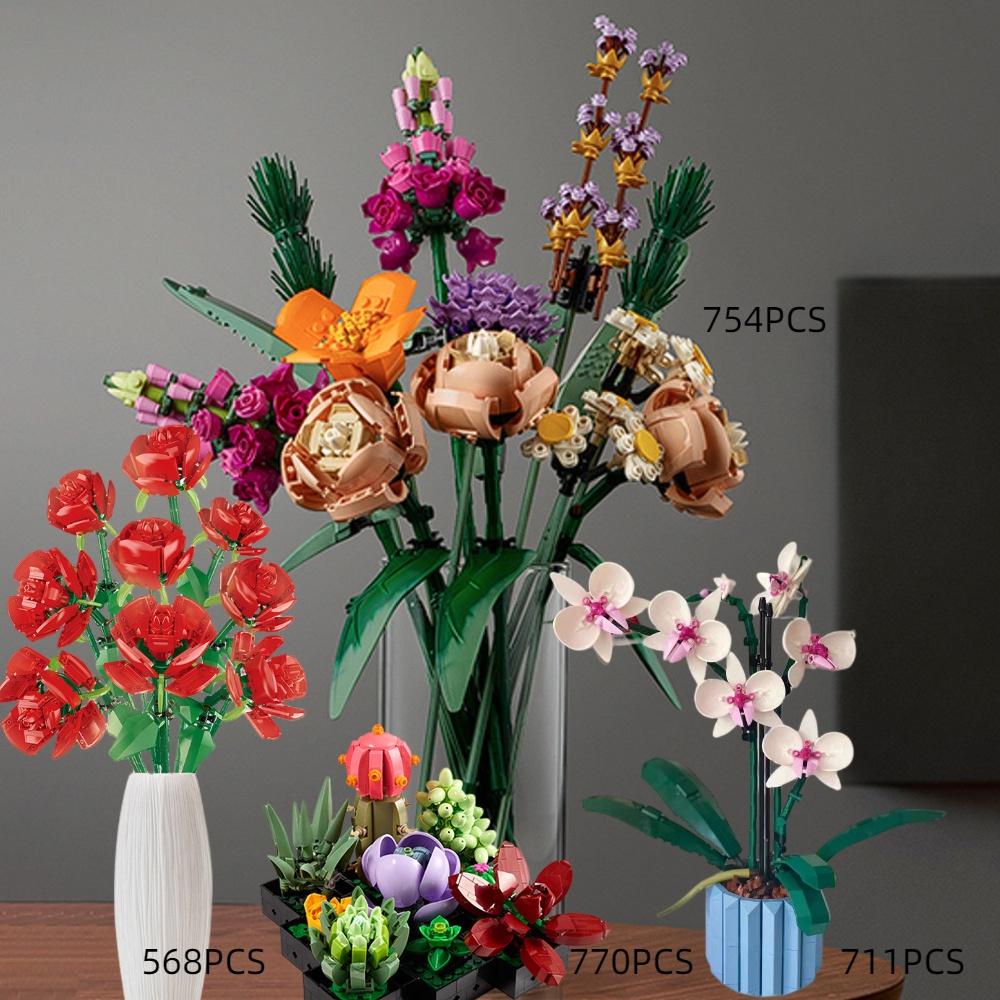 Plastic Butterfly Orchid Bonsai Flower Cluster