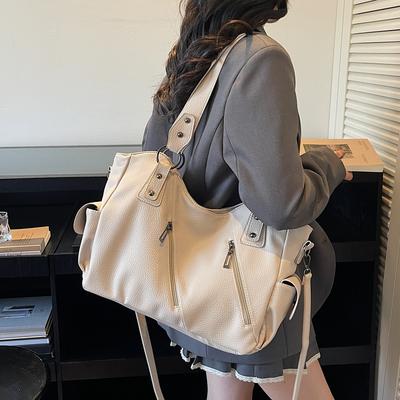 Borsa a Tote Vintage da Donna Grande Capacità Borsa a Spalla
