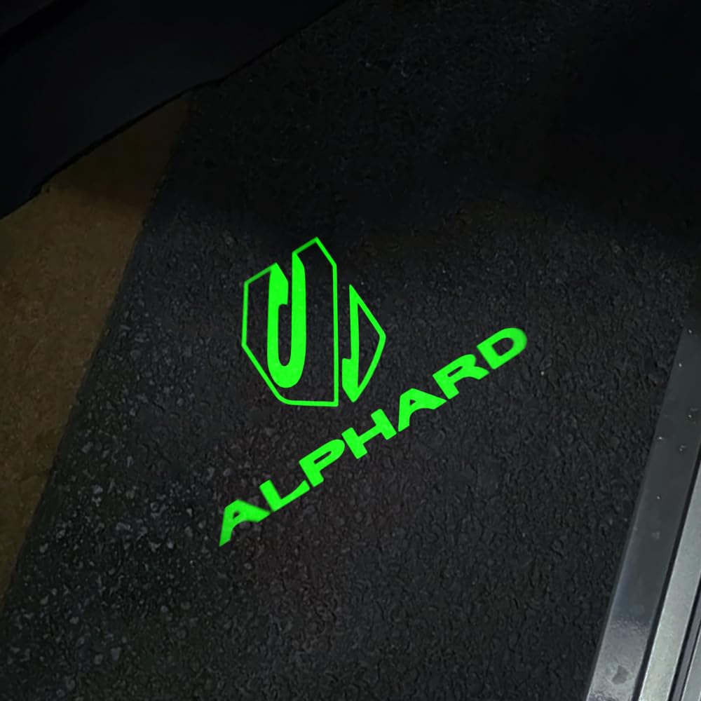 New Alphard 40 Series Vellfire Courtesy Light, Car Curtain Lamp, Fade-Resistant, LED Logo Projection