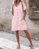 Women's Summer Loose Fit Short-sleeved Dress