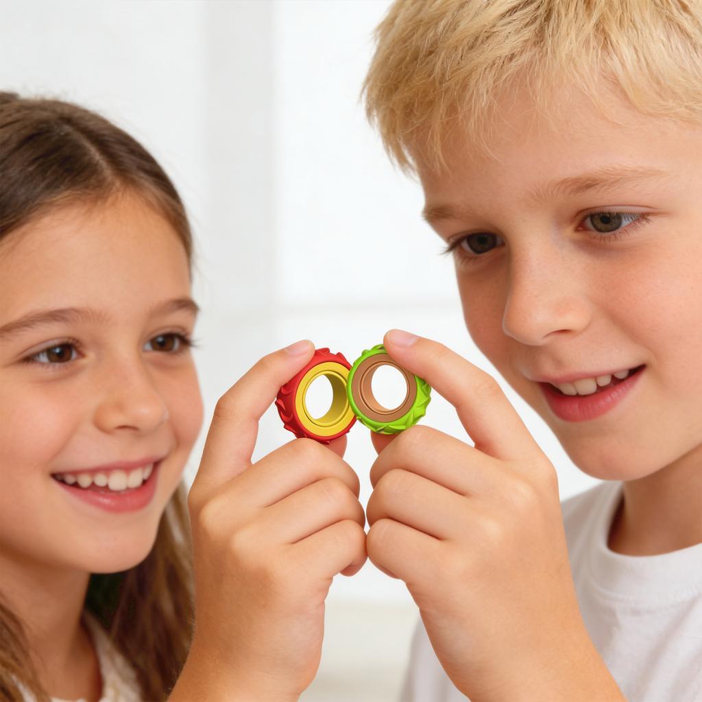 Sensory Rings 12 Pack, Relaxing Toy For Kids & Adults, Calming Accessory For Stress Relief
