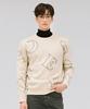 CHASECULT Men'S All-Over Lettering Sweater - Ivory