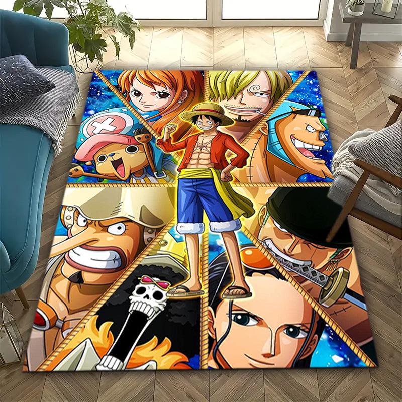 Starring the Japanese Cartoon ONE PIECE Monkey D. Luffy Carpet Is Suitable for Living Room and Bedroom Doormats Office Balcony Decorative Carpet V20